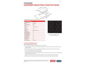Technical Guide - Franke Designer 60cm Induction Cooktop - Electric