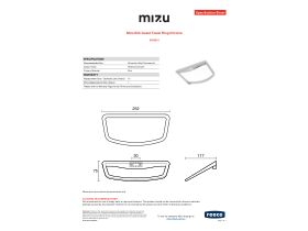 Specification Sheet - Mizu Silk Guest Towel Ring Chrome
