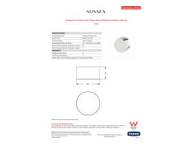 Specification Sheet - Sussex Pure Diverter with Cirque Textured Handle Chrome Lead Free