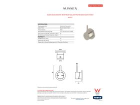 Specification Sheet - Sussex Scala Shower / Bath Mixer Tap LUX PVD Brushed Oyster Nickel