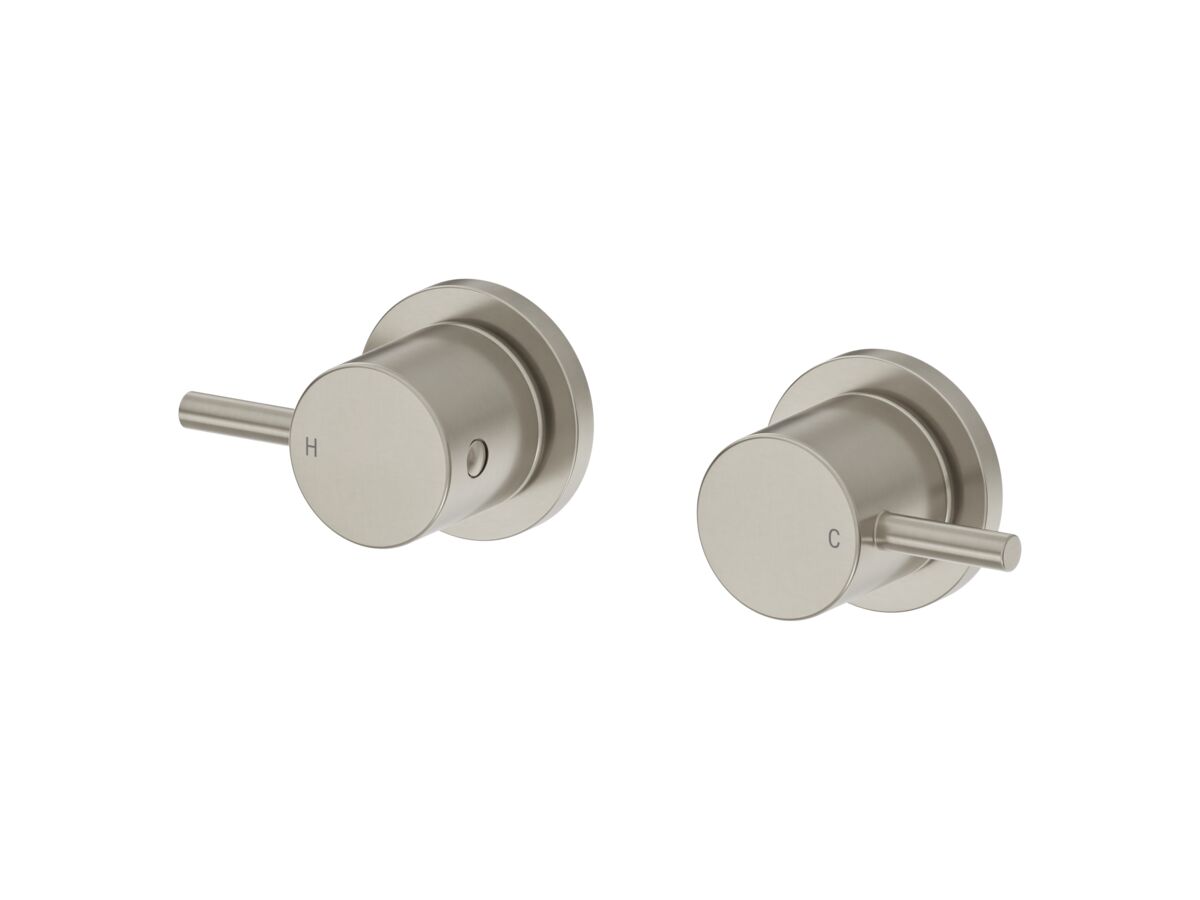 Mizu Drift Wall Top Assemblies Brushed Nickel