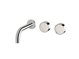 Supporting Image - Sussex Pure Elemental Wall Basin Hostess System 160mm Chrome (3 Star) Lead Free with Aurora Insert