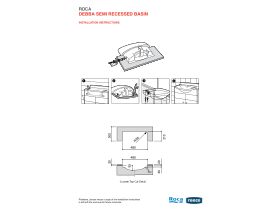 Installation Instructions - Roca Debba Semi Recessed Basin