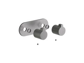 Supporting Image - Faucet Strommen Vara Fin Wall Top Assembly Kit Brushed Graphite Lead Free