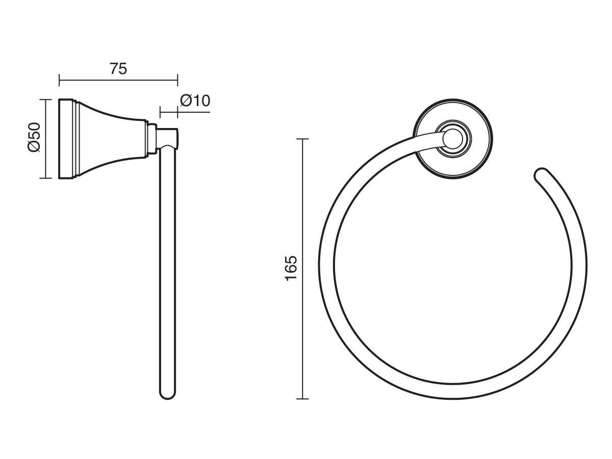 Kado Era Towel Ring