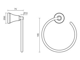 Kado Era Towel Ring