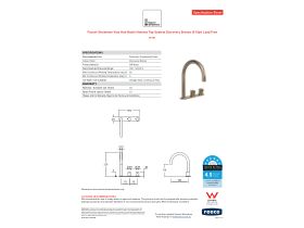 Specification Sheet - Faucet Strommen Vara Fin Hob Basin Hostess Tap System Right Hand Discovery Bronze (6 Star) Lead Free