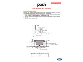 Installation Instructions - Posh Bristol Acrylic Inset Bath