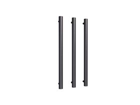 Hydrotherm Pure Vertical Triple Heated Towel Rail 900 x 38mm PVD Brushed Gunmetal
