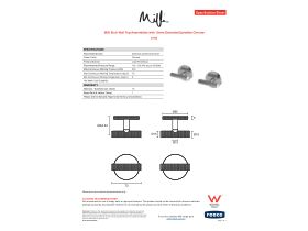 Specification Sheet - Milli Etch Wall Top Assemblies with 15mm Extended Spindles Chrome
