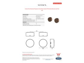Specification Sheet - Sussex Pure Elemental Progressive Dual Mixer System PVD Brushed Bronze Lead Free