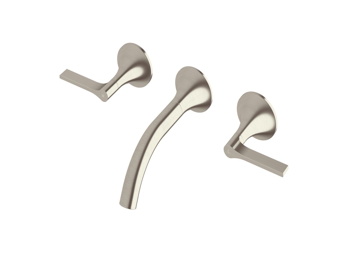 Sussex Oria Wall Bath Set 165mm PVD Brushed Nickel