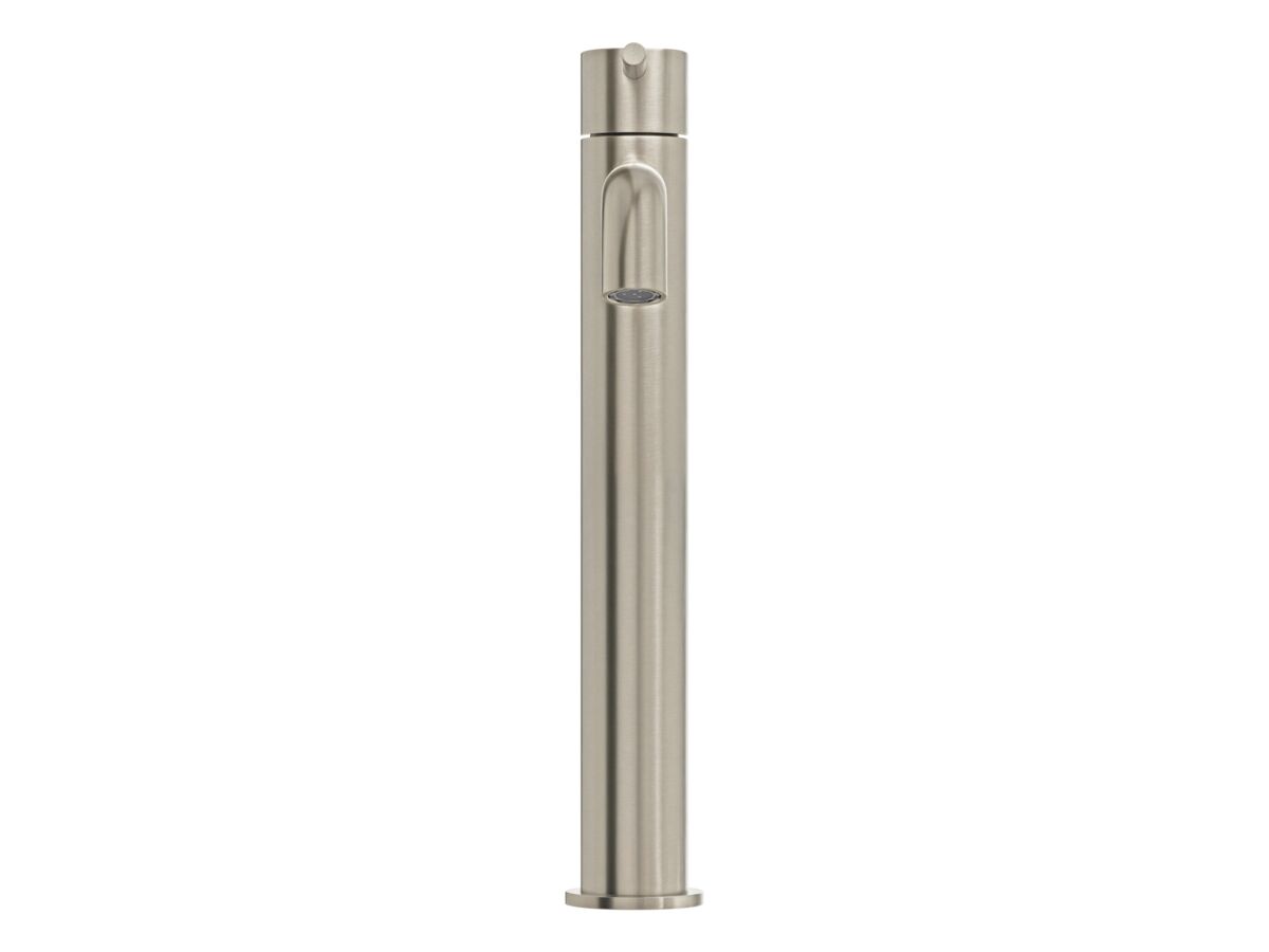 Supporting Image 2 - Mizu Drift Extended Basin Mixer Curved Spout Brushed Nickel (6 Star) Lead Free