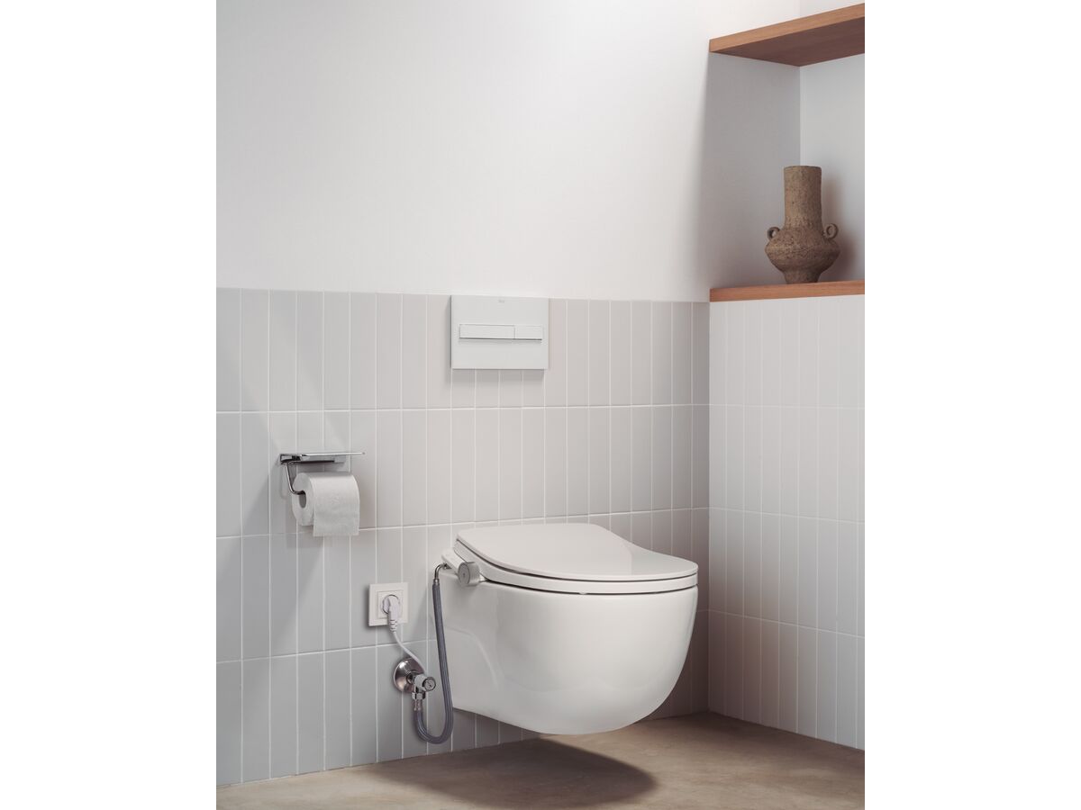 In Situ - Roca Multiclean M4 Round Exposed Connection Bidet Seat White