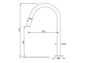 Sussex Pure Hob Sink Outlet with Pull Out Spray (4 Star)