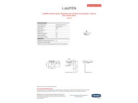 Specification Sheet - LAUFEN The New Classic Wall Basin with Overflow & Fixing Bolts 1 Taphole 500 x 450mm White