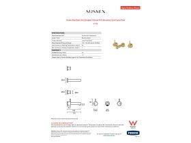 Specification Sheet - Scala Wall Bath Set Straight 160mm PVD Brushed Gold Lead Free