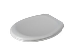 Supporting Image - Wolfen Ambulant Plastic Link Toilet Suite Concealed S Trap Pan with Chrome Raised Buttons & Double Flap Soft Close Seat White (4 Star)