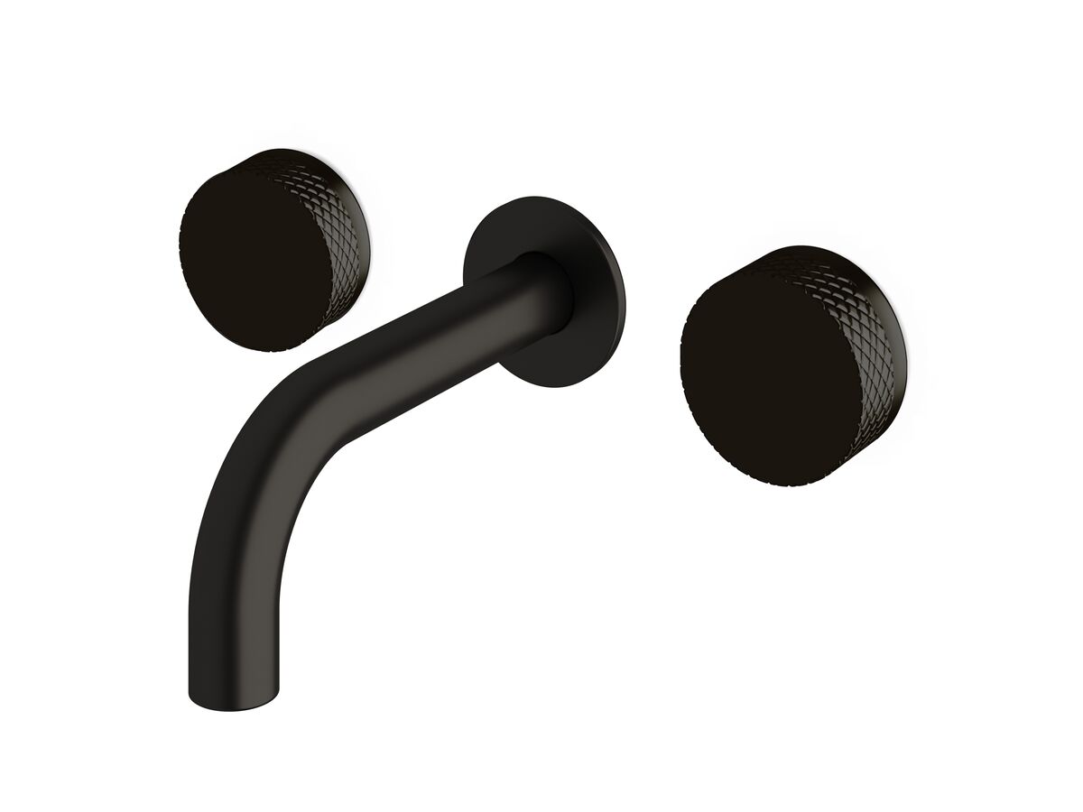 Sussex Pure Bath Set 160mm with Diamond Textured Handles PVD Matte Black