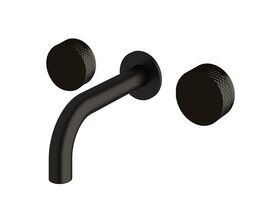 Sussex Pure Bath Set 160mm with Diamond Textured Handles PVD Matte Black