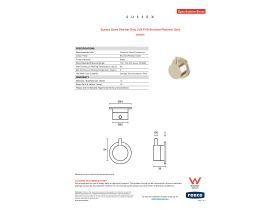 Specification Sheet - Sussex Scala Diverter Only LUX PVD Brushed Platinum Gold