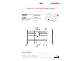 Specification Sheet - Memo Zenna Protector Grid Extended Single Bowl Nanoplated Brass