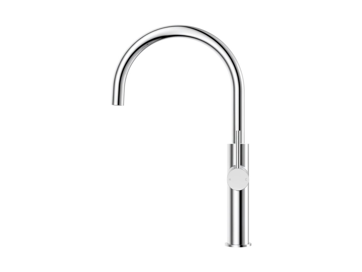 Supporting Image - Mizu Drift Gooseneck Sink Mixer Curve Chrome (5 Star)