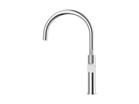 Supporting Image - Mizu Drift Gooseneck Sink Mixer Curve Chrome (5 Star)