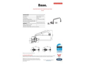 Specification Sheet - Base Wall Sink Set Anti-Vandal Chrome (4 Star)