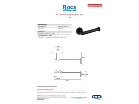 Specification Sheet - Roca Ona Toilet Roll Holder Matte Black