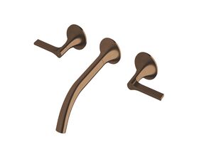 Sussex Oria Wall Bath Set 215mm PVD Brushed Bronze