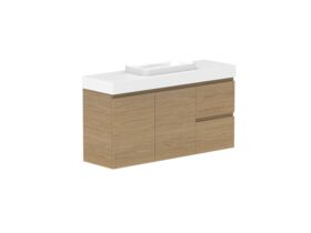 Supporting Image - Posh Domaine 1200mm Ensuite Wall Hung Vanity Unit Single Bowl 90mm Top