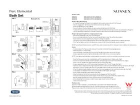 Installation Instructions - Sussex Pure Elemental Bath Set