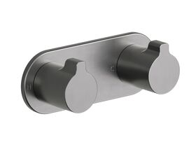 Hero - Faucet Strommen Vara Fin Wall Top Assembly Kit Brushed Graphite Lead Free