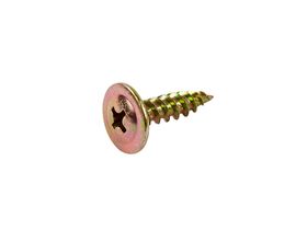Bridgland Button Head Screw Timber Yellow Zinc 8-15 x 16mm