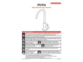 Installation Instructions - Mizu Drift Filtered Tap Lead Free