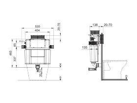 Hideaway+ Undercounter Cistern Back to Wall