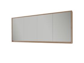 Supporting Image - Kado Aspect 1800mm Mirror Cabinet Four Doors with Surround View - Boston Oak Side