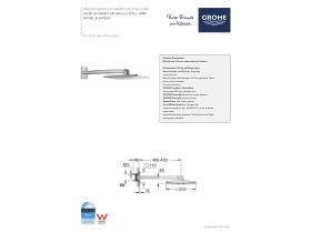 Technical Guide - GROHE Rainshower SmartActive Wall Shower Square Chrome (3 Star)
