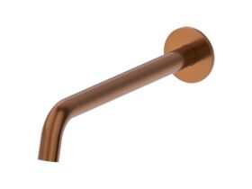 Hero - Mizu Drift Wall Basin/Bath Outlet Curve Spout 300mm Brushed Bronze (6 Star) Lead Free