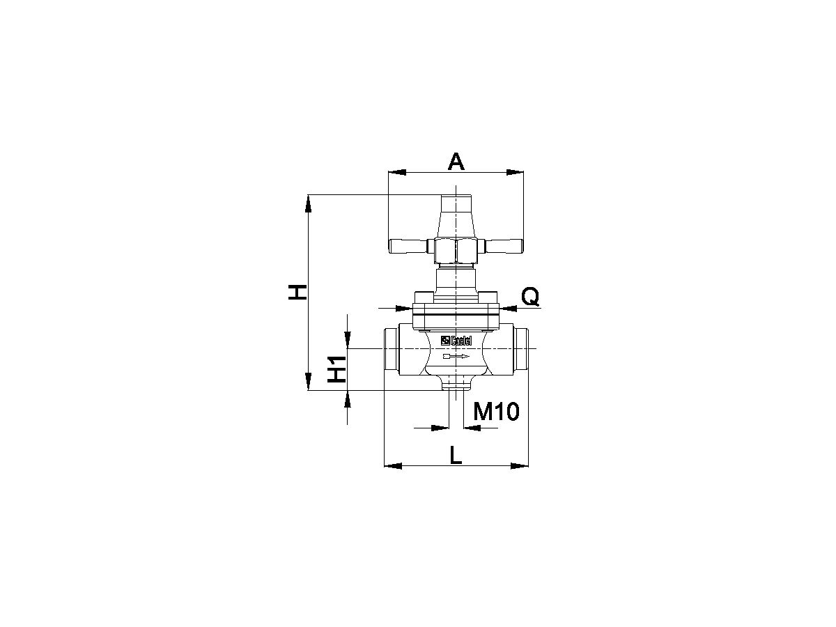 Castel Packed Cap Line Valve Solder