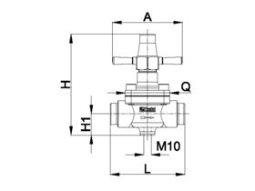 Castel Packed Cap Line Valve Solder