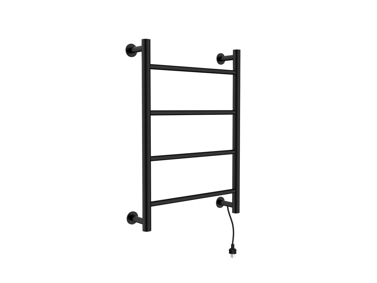 Posh Solus MK2 Heated Towel Rail 700mm x 500mm Matte Black