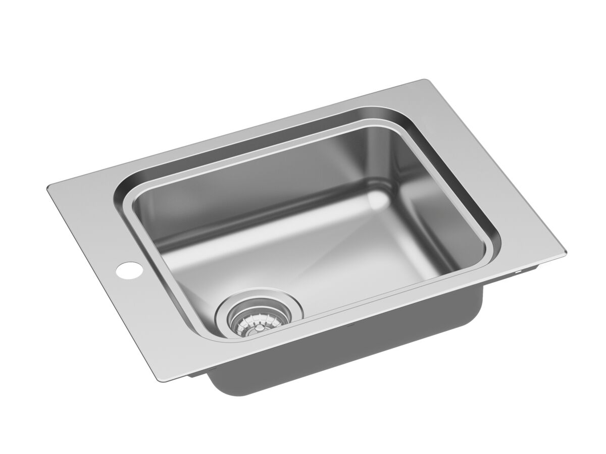 Supporting Image - Posh Solus Care Single Bowl Sink One Taphole No Overflow Stainless Steel