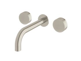 Sussex Pure Bath Set 200mm with Diamond Textured Handles PVD Brushed Nickel