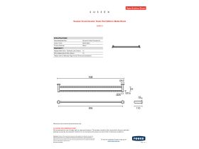Specification Sheet - Sussex Scala Double Towel Rail 900mm Matte Black