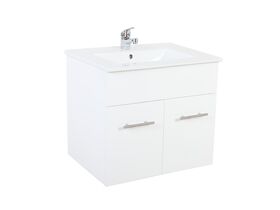 Posh Bristol MK2 600mm Wall Hung Vanity Unit Centre Bowl 1 Taphole