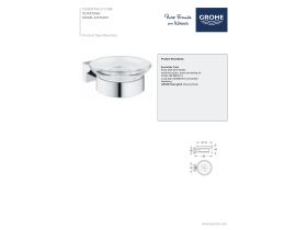 Technical Guide - GROHE Essentials Cube Accessories Soap Dish Chrome