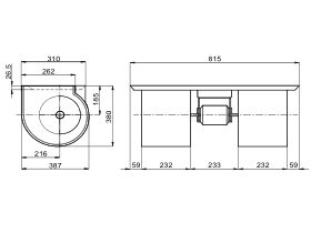 Twin Forward Curve Blower 750W