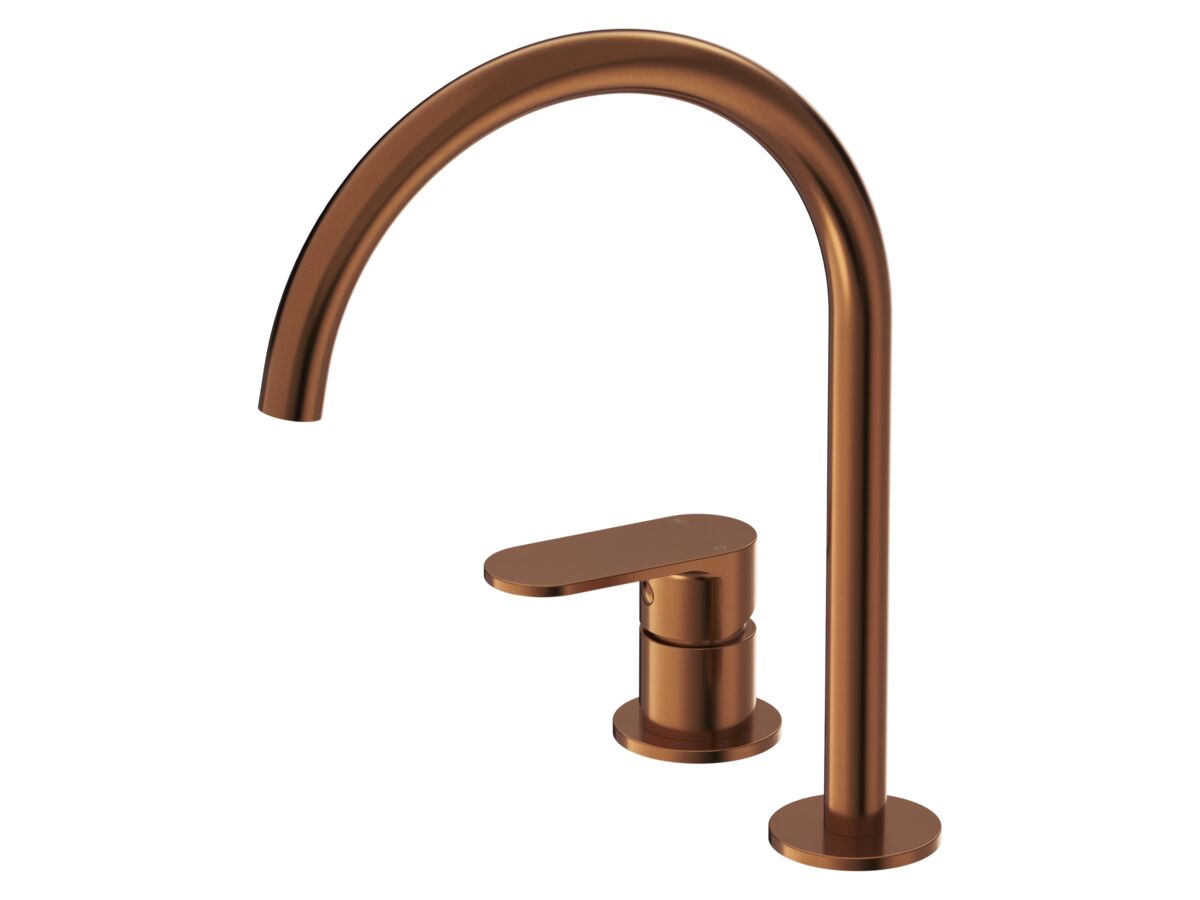 Hero - Mizu Soothe MK2 Medium Height Hob Mixer Set Brushed Bronze (6 Star) Lead Free
